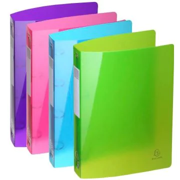 Classeur semi-rigide - 4 anneaux de 30 mm - Assortiment EXACOMPTA Iderama Image