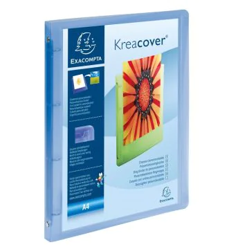 EXACOMPTA 51962E Classeurs personnalisables en PP Chromaline - Bleu