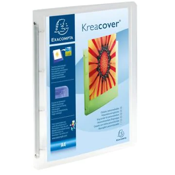 EXACOMPTA 51968E Classeurs personnalisables en PP Chromaline - Blanc