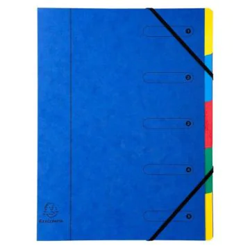 5205E EXACOMPTA  : Trieurs avec élastiques  Bleu