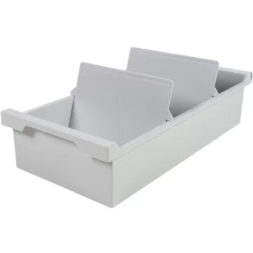 Bac pour 1200 fiches  - Format A6 - Gris EXACOMPTA 52240D