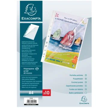 5310E Pochettes perforées Exacompta A4 vertical