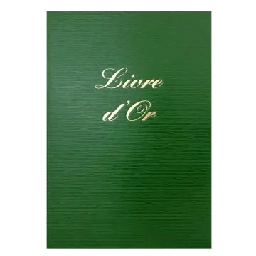 Livre d'or vert Classique - 297 x 210 mm ELVE Registre