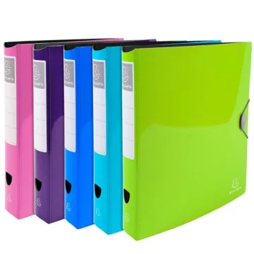 Classeur rigide Iderama 2 anneaux - Dos de 50 mm - Assortiment EXACOMPTA
