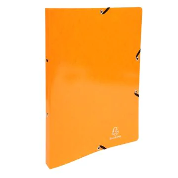 54884E Classeur Exacompta 2 Anneaux Orange Carte lustrée Iderama