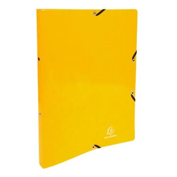 54899E Classeur Exacompta 2 Anneaux Jaune Carte lustrée Iderama