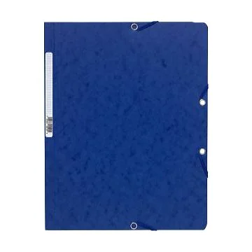 EXACOMPTA 5512E Chemises à élastiques sans rabats - Bleu  (Classement)