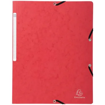 Chemise à élastiques sans rabat Carte lustrée - Rouge EXACOMPTA Photo