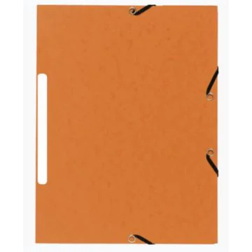 Chemise à élastiques - 3 rabats - Orange Marbré : EXACOMPTA image