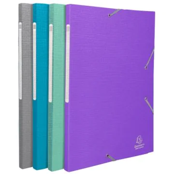 Chemise à élastiques - Maxi Capacité - Assortiment : EXACOMPTA Teksto modèle