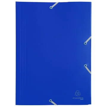 Chemise à élastiques - Bleu : EXACOMPTA Eco Visuel