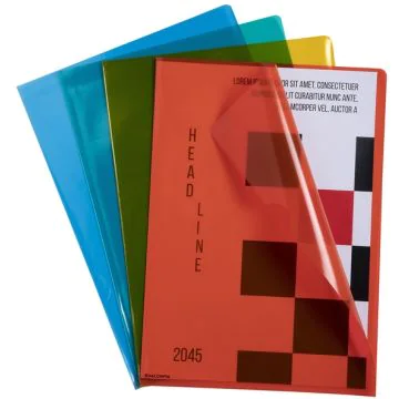 Pochettes à coins A4 - Assortiment de couleurs : EXACOMPTA Lot de 10 image