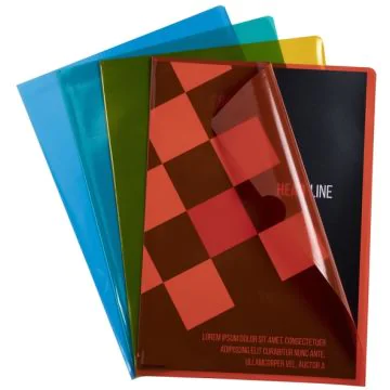 Pochettes à coins A4 - Assortiment de couleurs : EXACOMPTA Lot de 100 image