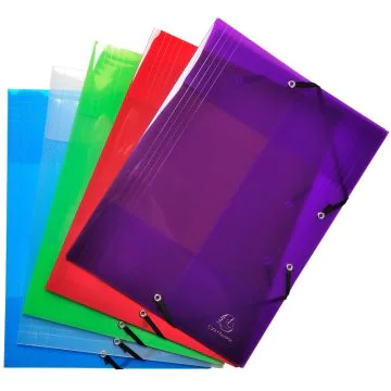 chemises en PP à élastiques Assortiment EXACOMPTA  56701E