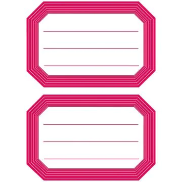 Etiquettes pour livres avec marge - 82 x 55 mm - Rouge HERMA Image
