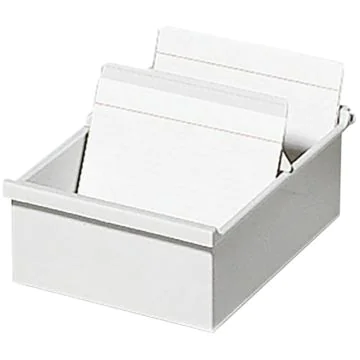 Bac pour 600 fiches - Format A5 - Gris : EXACOMPTA Gamme K