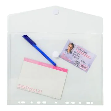 57381E Pochettes enveloppes perforées fermeture velcro Exacompta A4