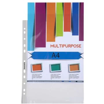Pochettes perforées Qualité Supérieure - A4  - Cristal : EXACOMPTA Lot de 100 image