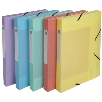 Boîte de classement - Dos 25 mm - Assortiment : EXACOMPTA Chromaline Pastel image