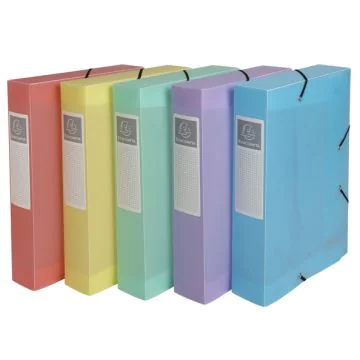 Boîte de classement - Dos 60 mm - Assortiment : EXACOMPTA Chromaline Pastel image