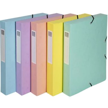 Boîte de classement - Dos 25 mm - Assortiment : EXACOMPTA Aquarel image