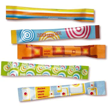 Sucre de canne en poudre en stick : HELLMA Lot de 500 Modèle