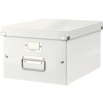 Boite de rangement WOW A4 - 210 x 297 mm - Blanc : LEITZ Photo