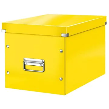 Boite de rangement - 320 x 320 x 310 mm - Jaune : LEITZ Wow Visuel