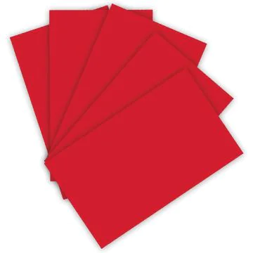 Feuille de papier - 220 g - 500 x 700 mm - Rouge Pur : FOLIA Visuel