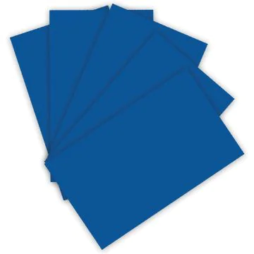 Carton de Bricolage 500 x 700 mm Bleu royal - 300 g/m² FOLIA Lot de 10 Visuel