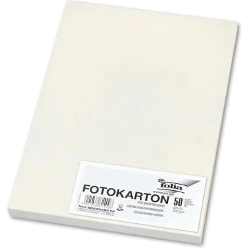 Carton de Bricolage A4 - Blanc perle - 300 g/m² : FOLIA Lot de 50 Visuel