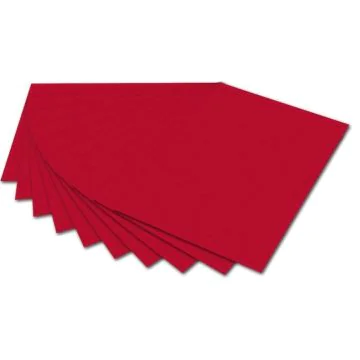 Carton de Bricolage A4 - Rouge tuile - 300 g/m² : FOLIA Lot de 50 Visuel