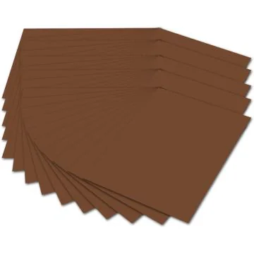 Carton de Bricolage A4 - Marron choco - 300 g/m² : FOLIA Lot de 50 Visuel
