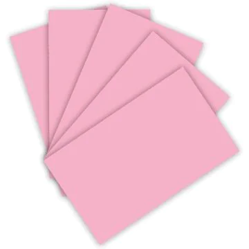 Feuilles de couleur A4 - 210 x 297 mm - Rose : FOLIA Visuel
