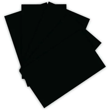 Feuilles de couleur A4 - 210 x 297 mm - Noir : FOLIA Visuel