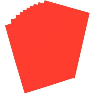 Carton pour affiche - 480 x 680 mm - Rouge Foncé Brillant - 380 g/m² : FOLIA Modèle