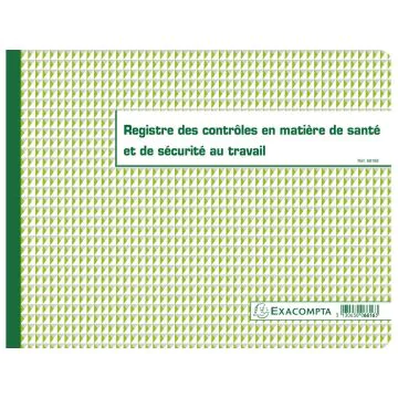 Registre des contrôles techniques de sécurité EXACOMPTA 6616E