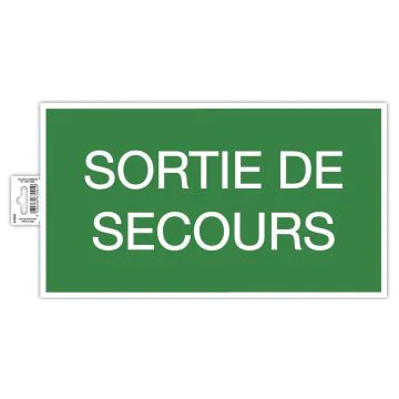 Panneau adhésif - Sortie de Secours EXACOMPTA 67004E