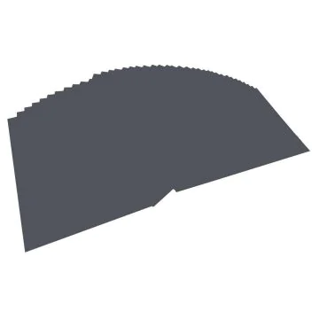 Carton de Bricolage 700 x 1000 mm - Anthracite - 300 g/m² FOLIA Lot de 10