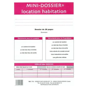 Dossier de Location Habitation WEBER
