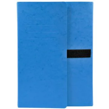 742E EXACOMPTA Chemise à Bande Velcro et 3 rabats Dos bleu