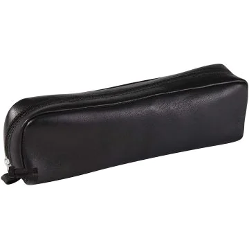 Trousse rectangulaire pour stylos - Cuir Noir : CLAIREFONTAINE Visuel