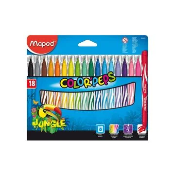 Étui de 18 feutres - Color'Peps Jungle - Assortiment MAPED Image