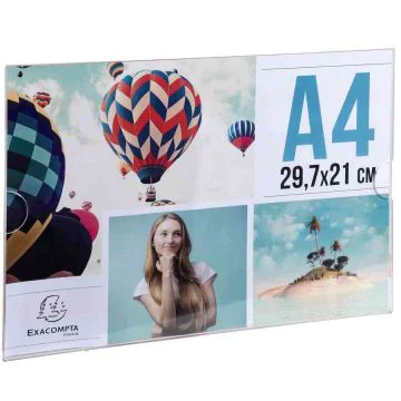 Pochette d'affichage - Horizontal -A4 - Cristal : EXACOMPTA Office image