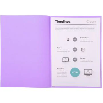 Sous-chemises pour dossier A4 Lilas EXACOMPTA 850116E