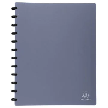 Protège-documents amovibles à anneaux de 60 vues - Bleu Métallisé EXACOMPTA Image