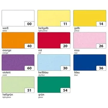 Papier Transparent - Vert - 505 x 700 mm : FOLIA Visuel