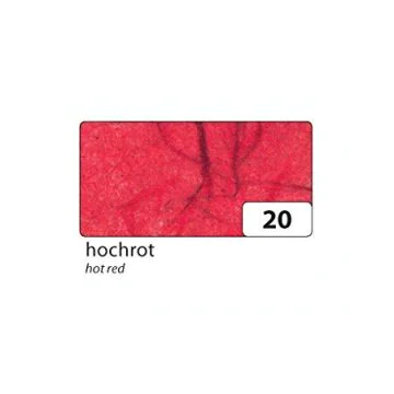 Soie de paille - Rouge pur - 470 x 640 mm : FOLIA Photo