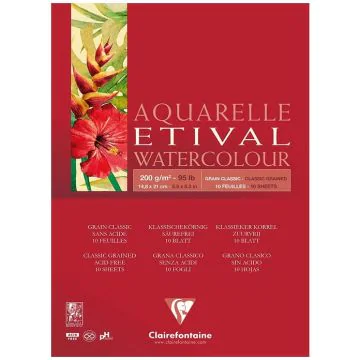 Bloc aquarelle - A4 - 210 x 297 mm : CLAIREFONTAINE Etival image