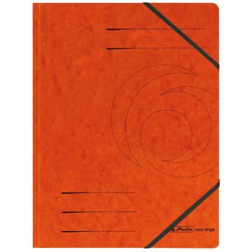 Chemise à élastiques A4 - Orange : HERLITZ Easyorga Photo